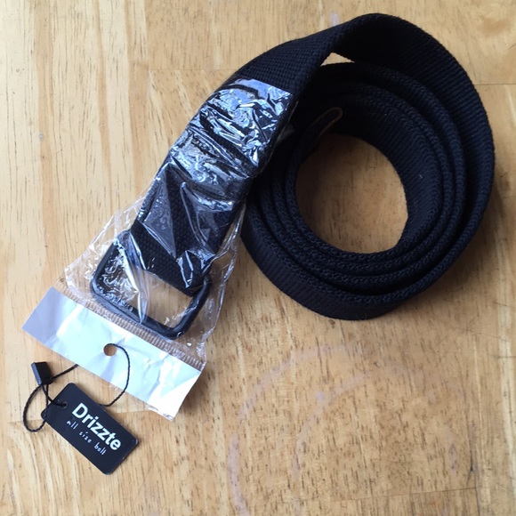 Drizzte all size belt mens black web style 1.5” x 50” NWT - Picture 1 of 9